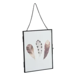 Fotokader aan ketting - zwart - 18x23 cm