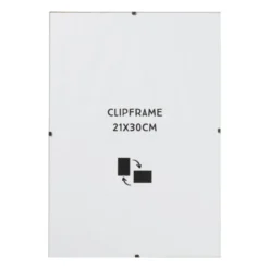 Fotokader clip frame - glas - 21x30 cm