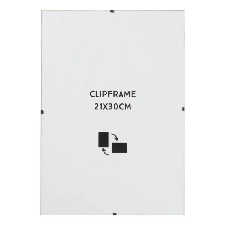 Fotokader clip frame - glas - 21x30 cm