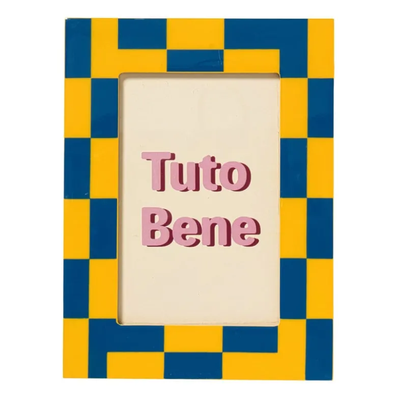 Fotolijst vlakken - blauw - 10x15 cm