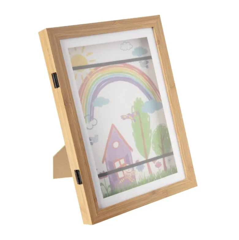 Fotolijst voor tekeningen - bruin - 32x23x3 cm