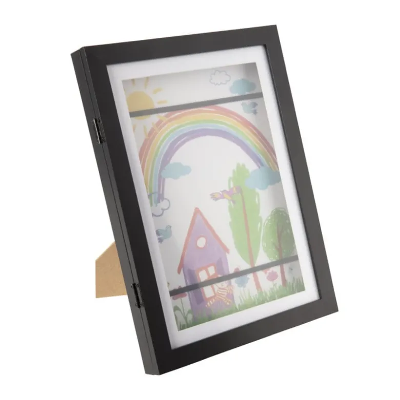 Fotolijst voor tekeningen - zwart - 32x23x3 cm