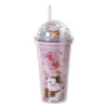 Funny beker kat - roze - 450 ml