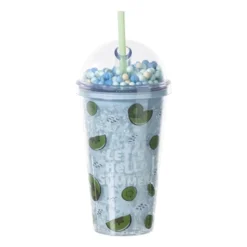 Funny beker kiwi - blauw - 450 ml