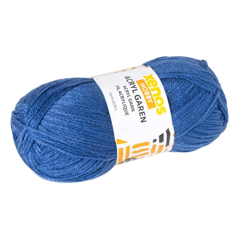 Garen acryl - blauw - 100 gram - 240 meter