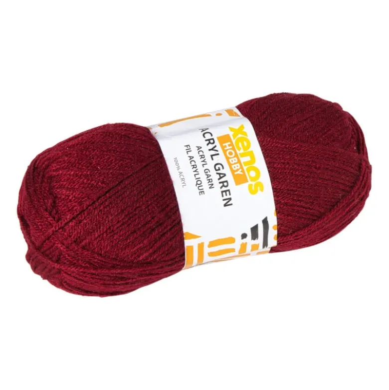 Garen acryl - bordeauxrood - 100 gram - 240 meter