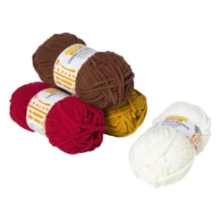 Garen chenille - wit - 100 gram - 60 meter