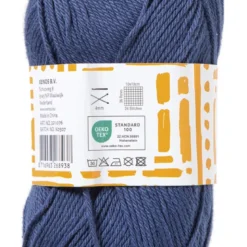 Garen katoen - donkerblauw - 50 gram - 125 meter