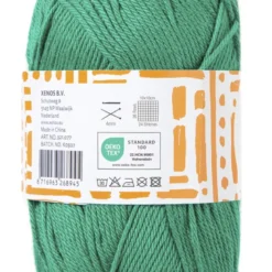 Garen katoen - groen - 50 gram - 125 meter