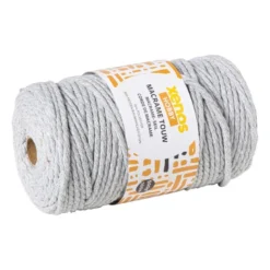 Garen macramé - grijs - 500 gram - 100 meter