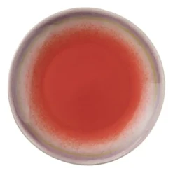 Gebaksbordje Roots - rood/paars - ø18x2.2 cm