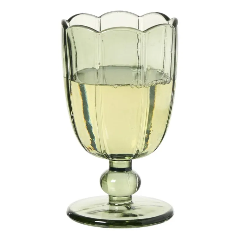 Glas op stam - groen - 240 ml
