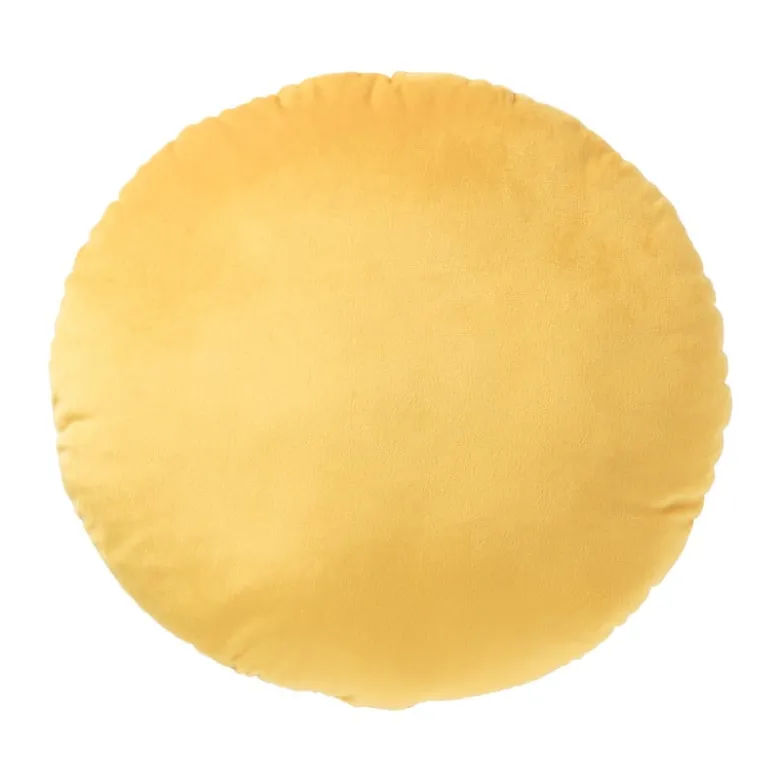 Glimlach kussen - oranje - ø35 cm