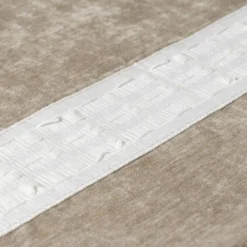 Gordijn chenille - beige - 140x250 cm