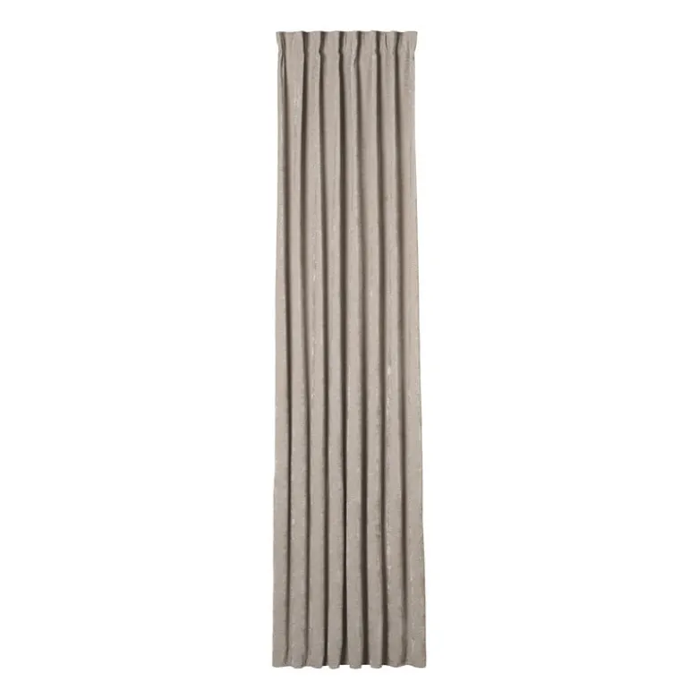 Gordijn chenille - beige - 140x250 cm