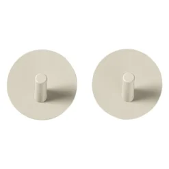 Handdoekhaken - beige - set van 2