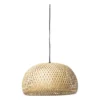 Hanglamp gevlochten - naturel - ø38x20 cm