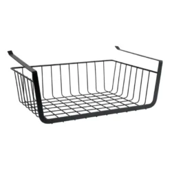Hangmand voor onder plank - zwart - 36x25x13 cm