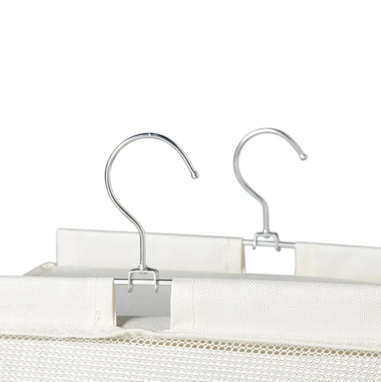 Hang organiser met 6 vakken - wit - 125x30x30 cm