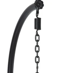 Hangstoel Hawaii met grjize kussens - bruin - 196 cm