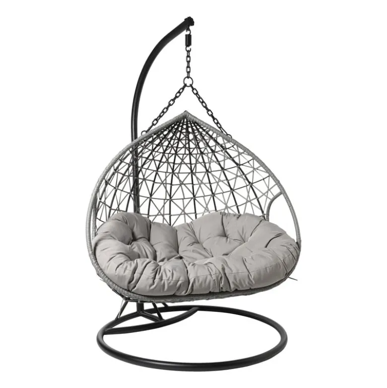 Hangstoel loveseat - grijs - ø120x200 cm