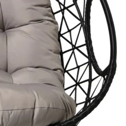 Hangstoel loveseat - zwart/grijs - ø120x200 cm