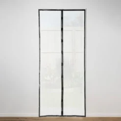 Horgordijn magnetisch - zwart - 100x220 cm