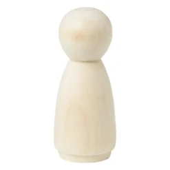 Houten kegelpoppen - set van 10 - 5.3 cm