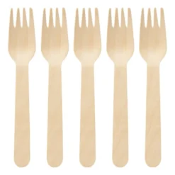 Houten vorken - set van 20