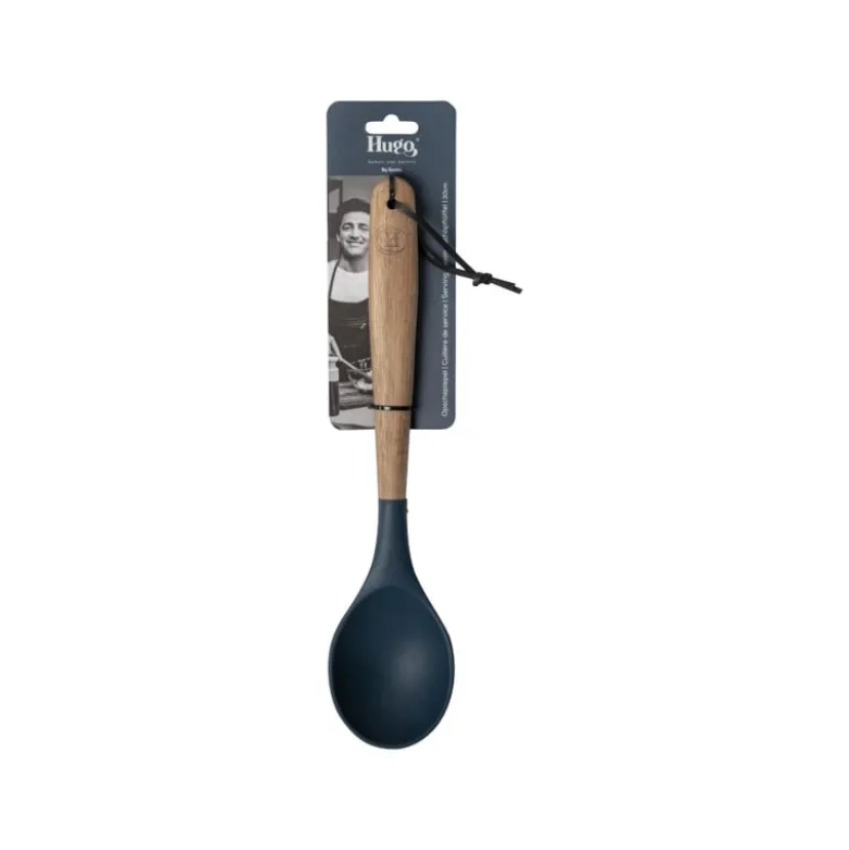 Hugo kennis opscheplepel - acaciahout - 34 cm