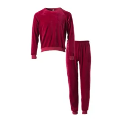 Huispak 2-delig - rood - maat L/XL