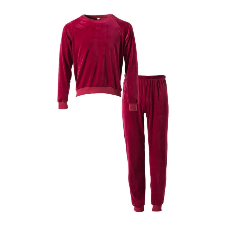 Huispak 2-delig - rood - maat L/XL