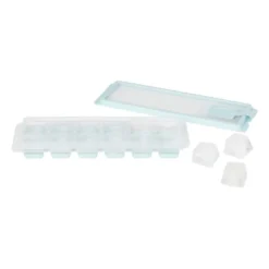 Ijsblokjeshouder vierkantjes - 12 vakjes - blauw