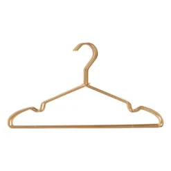 Ijzeren kleerhangers - goudkleurig - set van 4