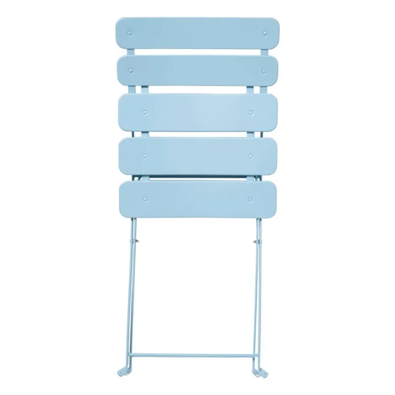 Inklapbare bistrostoel Kos - blauw - 84x48x42 cm