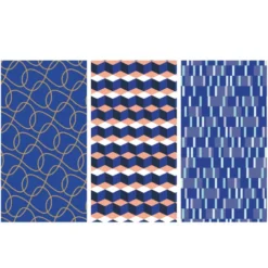 Inpakpapier blauw - diverse varianten - 70x300 cm