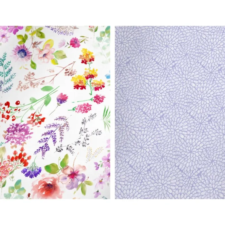 Inpakpapier bloemen - diverse varianten - 70x200 cm