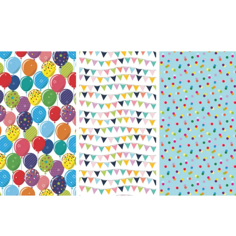 Inpakpapier feest - diverse varianten - 70x200 cm