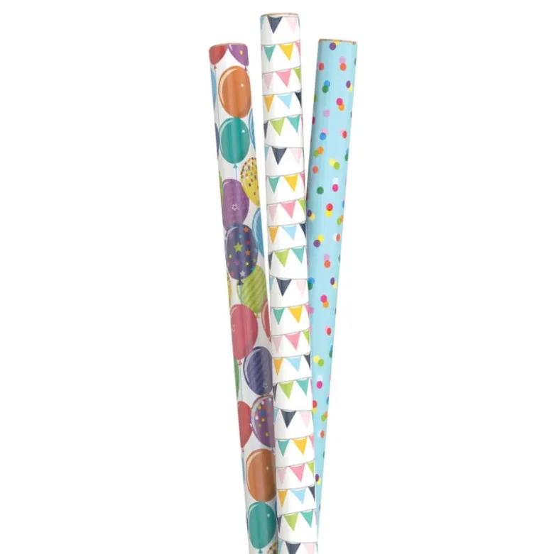 Inpakpapier feest - diverse varianten - 70x200 cm
