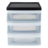 Iris ladesysteem A5 - 3 lades - zwart - 26x22x19 cm