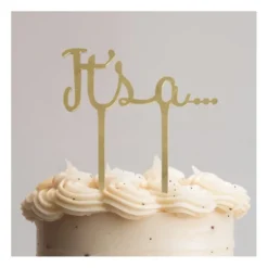 It's a… caketopper - goud