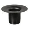 Kaarsenhouder voor fles - zwart - ø5x2.6 cm