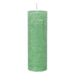 Kaars rustiek - appel groen - ø5x15 cm
