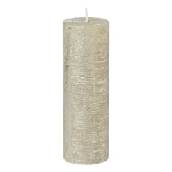 Kaars rustiek - champagne - 5x15 cm