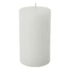 Kaars rustiek - wit - 7x12 cm