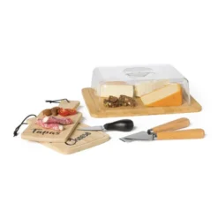Kaasmesje hout - set van 2