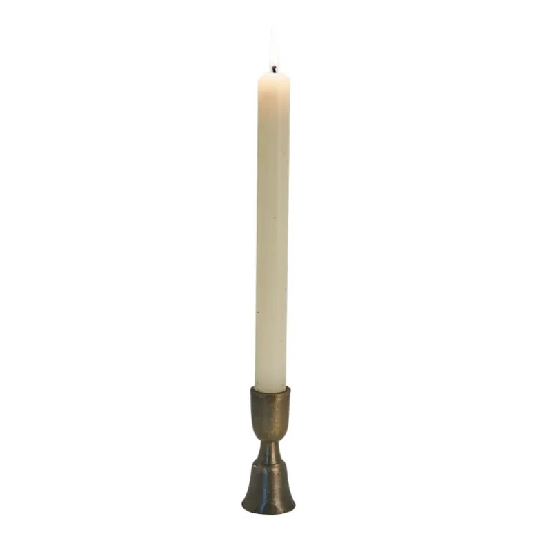 Kandelaar - antiek goud - ⌀4x9 cm