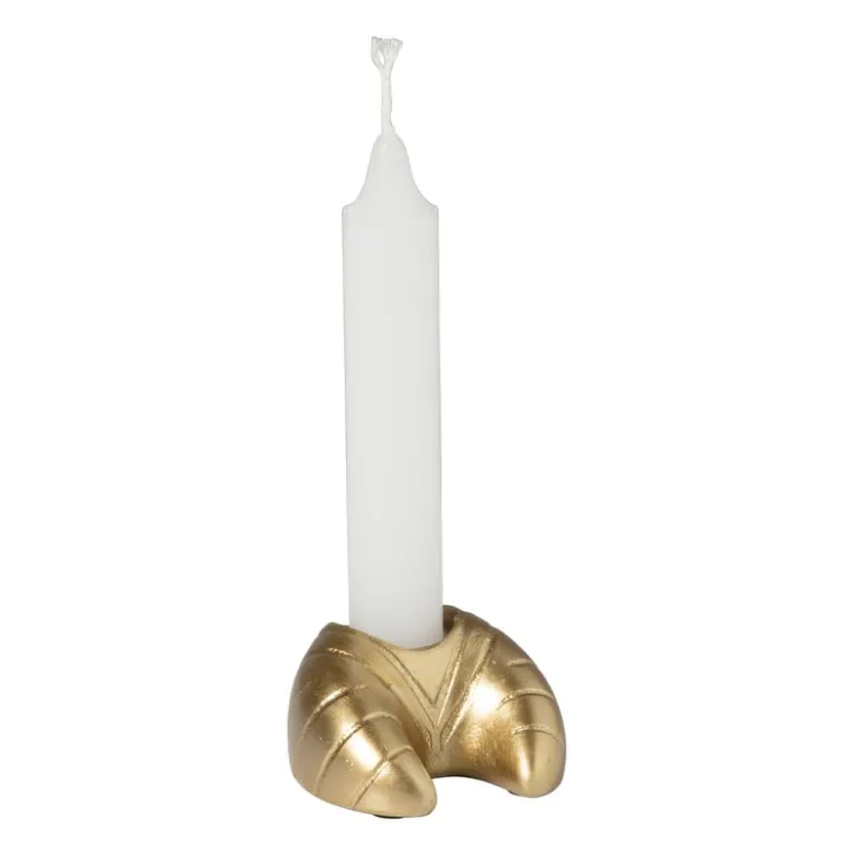 Kandelaar croissant Monique - goud - 4x6.5x6.5 cm