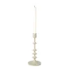 Kandelaar middel - beige - ø10x23.5 cm