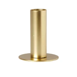 Kandelaar middel - goud - ø6x7 cm